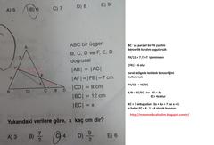  Geometri sorulari