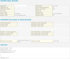  Kargo takibi Torbaya Eklendi - İSTANBUL(AVR)(İST.ULUSLARARASI PİM)	