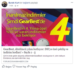 [Kazananlar belli oldu] GearBest, dördüncü yılını kutluyor: DH’ye özel çekiliş ve indirim kodları!