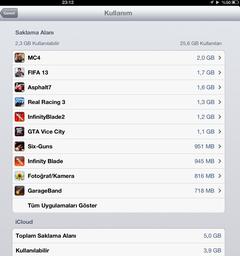  Fıfa 2013 hafızada ne kadar yer kaplıyor