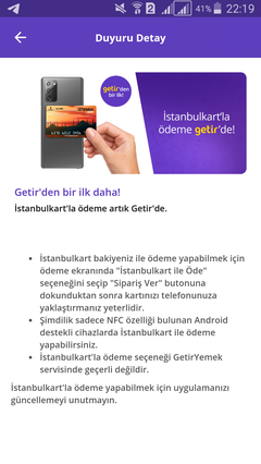 Istanbul Kart Ile Odeme Getirde