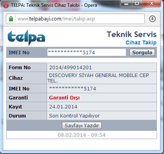  TELPA GARANTİ SÜRESİ