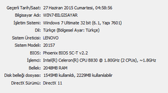  Lenovo G580 Kullanıcı Topluluğu