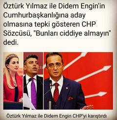 CHP'Den Öztürk Yilmaz adayliğini açikladi