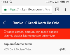 Kamil Koc Online Bilet Hatasi