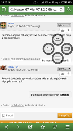  Huawei G7 Miui V7.1.2.0 Güncel Rom 24/11/2015