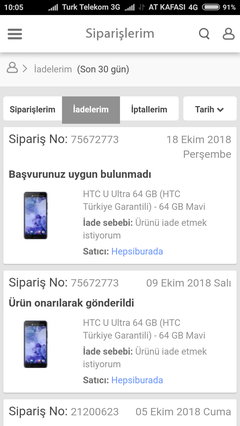 Hepsiburada KVK ve HTC ortaklaşa rezilliği