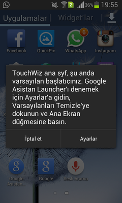  GOOGLE ASSISTANT LAUNCHER SORUNU