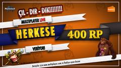  18 Yaş Üstü Her Kese 400RP Hediye!