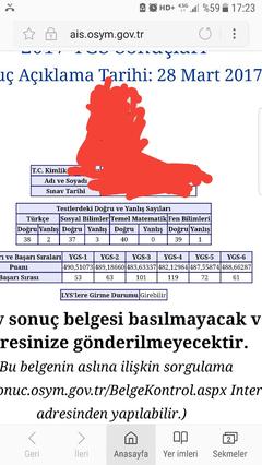 [sizer]YGS 2017 | PUAN-SONUÇ PAYLAŞIMLARI [ANA KONU]