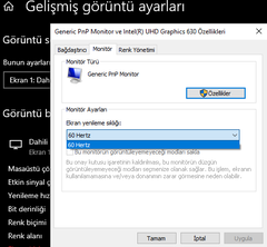 120 Hertz yerine 60 Hertz alıyorum