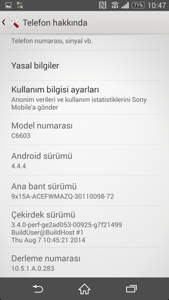  Xperia Z Android 4.4.4 (10.5.1.A.0.283) [Stock Rom]