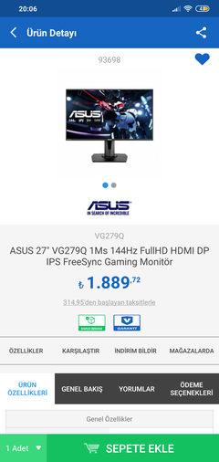 En İyi Gaming 144 Hz Monitör Önerisi