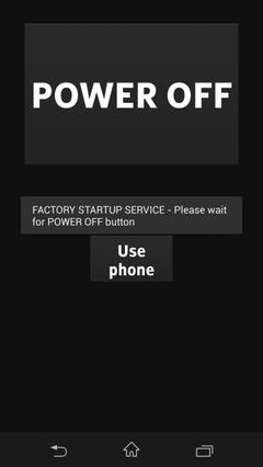  Power off or use phone