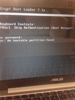  acilista boot manager password istiyor