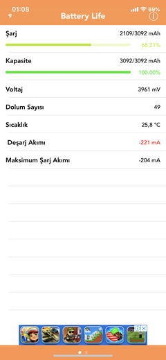 Pil Sağlığımızı paylaşıyoruz (iOS 11.3)