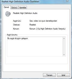  PC de ses çıkmıyor...Ses sorunu