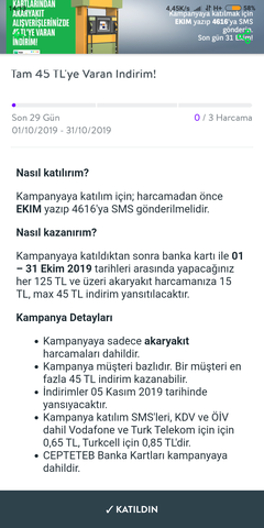 Cepteteb Bankamatik Akaryakıt İndirimi