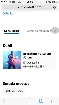 BFV standart sürümü markette bulamadım