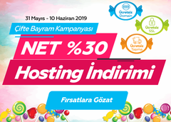 Bayram Fırsatı! - %30 Net Hosting İndirimi | Fiyat & İndirim Oyunu Yok | Hosting.com.tr