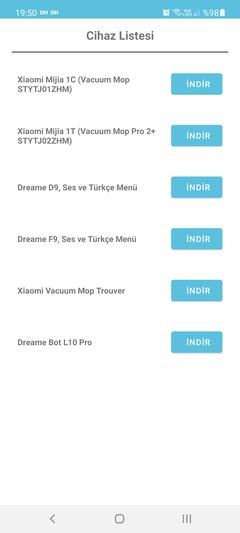 Xiaomi Mijia 1C, 1T, Trouver, Dreame D9, Dreame F9, Dreame L10 Pro, Dreame Bot D9 Max Türkçe Ses