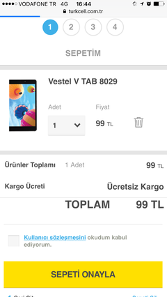 Turkcell Babalar Günü Hediyesi - 4,5G Vestel Tablet 99 TL