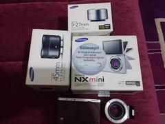  Samsung NX Mini+9-27mm+45mm+Mount Adaptor& ION Air Pro Lite & SJ4000