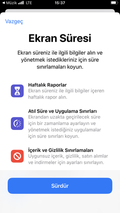 IOS 13 içerik sınırlaması/sansür sorunu