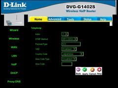  12voip ayarlari ve D-LINK DVG-G1402S