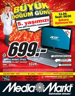  MEDIAMARKT ANKARA OPTİMUM 11 NİSAN DOĞUMGÜNÜ KAMPANYALARI