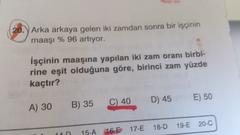  yüzde faiz karışım sorularım