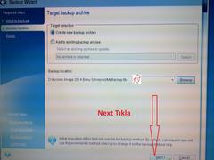  Acronis  True Image Home 2016 v19 ile (Yedek) Almak..Resimli Anlatım..