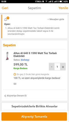 5 liraya elektrikli süpürge