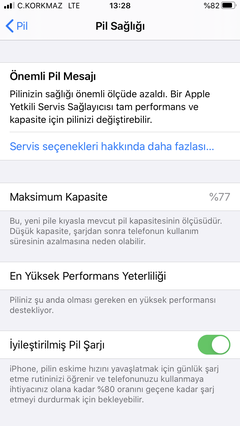 Pil Sağlığımızı paylaşıyoruz (iOS 11.3)