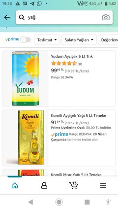 Amazon TEMEL TÜKETİM & GIDA & TEMİZLİK ve KOZMETİK ÜRÜNLERİ FIRSATLARI