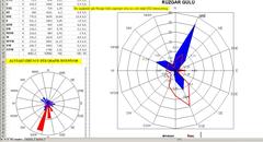  EXCEL'de UCU DÜZ RÜZGAR GÜLÜ GRAFİĞİ YAPAMADIM