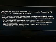 PS3 Güncelleme Hatası