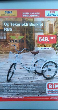 BİM. Sepetli 3 tekerlekli bisiklet | DonanımHaber Forum