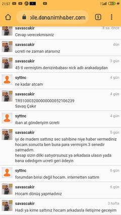 Kim Haklı forumdonanım karar versin (syttnc üye ile problemli alışveriş) 