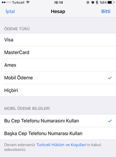 Apple App Store Ödeme Yöntemi olarak Cep Telefonu Faturası Seçeneğini Türkiye için Sundu
