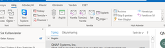 MS Outlook 365 - arama butonu