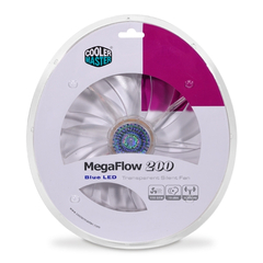 (SIFIR) 2 ADET MAVİ LED Lİ , 1 ADET KIRMIZI LED Lİ  COOLER MASTER MEGAFLOW 200MM SESSİZ FAN