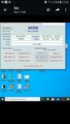 --- VAG COM / VCDS Kullanicilar ve Kodlamalar Bölümü ---