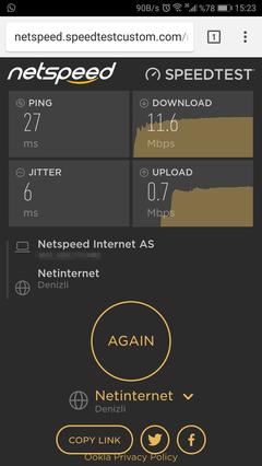 netspeed'e geçtikten sonraki bağlantı sorunu