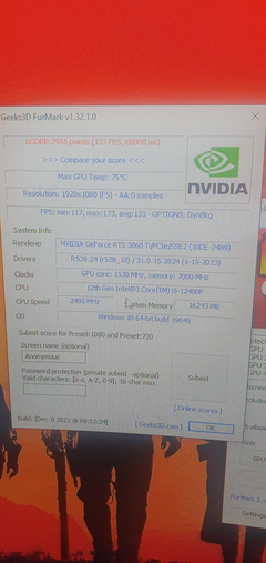 RTX 3060Ti FURMARK TESTİ NORMAL Mİ ?