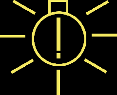 Golf V sarı ampül içinde ünlem işareti ikaz lambası | DonanımHaber Forum