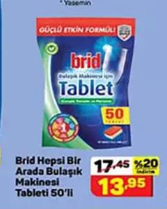 A101 Brid hepsi bir arada bulaşık makinesi tableti 50'li 13,95 |  DonanımHaber Forum