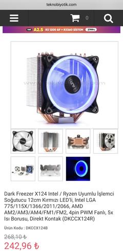 Dark freezer x124 vs Cooler Master Hyper 212?