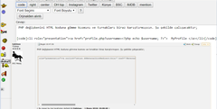 Code Tagı İçerisinde HTML Kodlarına Müdahale