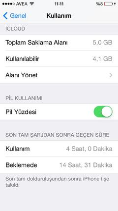  iPhone 5 sarj cabuk bitiyor ):